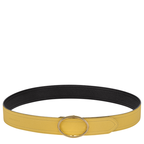 Ceinture Mailbox de Longchamp en jaune et noir
