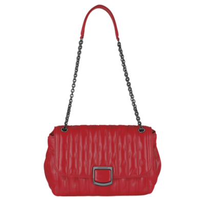 Brioche sac porté travers M Longchamp Rouge