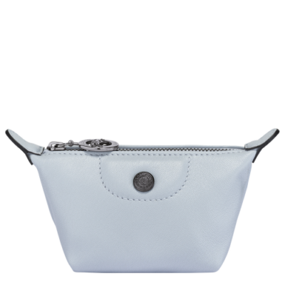 Le Pliage Cuir Longchamp porte-monnaie Ciel