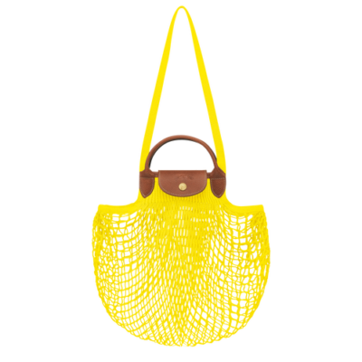 Le Pliage Filet Longchamp sac porté main Citron
