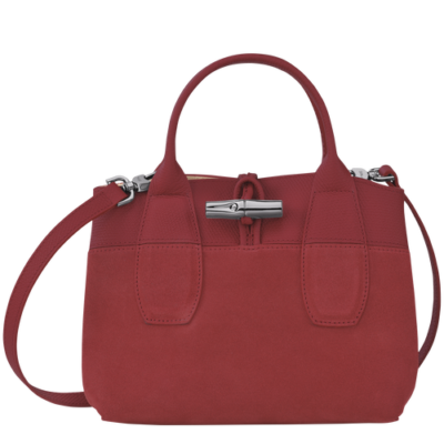 Roseau Soft, Longchamp, sac porté main S Rouge