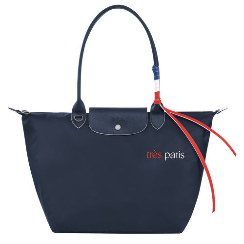 Longchamp Le Pliage Très Paris sac shopping L marine