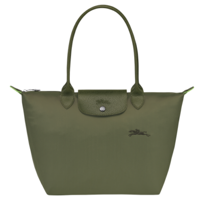 Longchamp Le Pliage Green sac cabas M forêt
