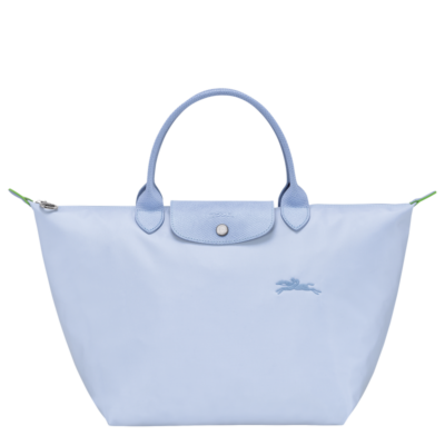 Longchamp Le Pliage Green sac porté main M bleu