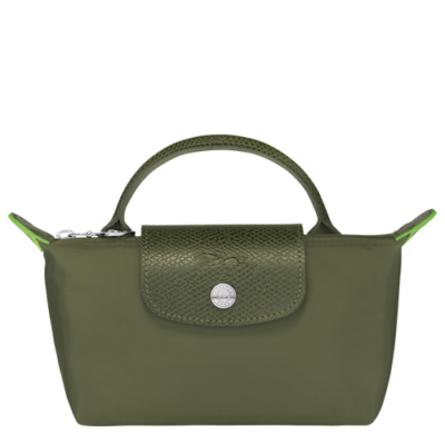 Longchamp Le Pliage Green trousse à cosmétiques forêt