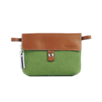 Tussor pochette mobile vert