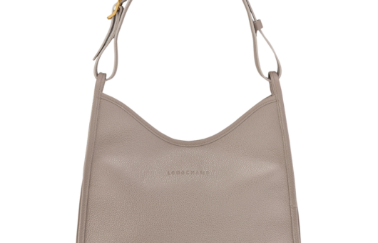 Le Foulonné de Longchamp sac épaule M tourterelle